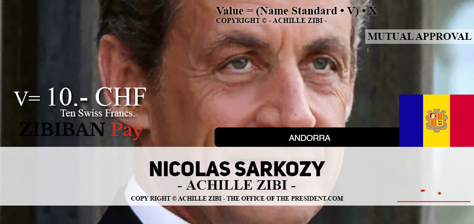 ACHILLE ZIBI - THE OFFICE OF THE PRESIDENT - NICOLAS SARKOZY