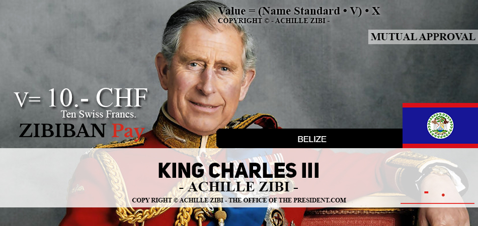 ACHILLE ZIBI - THE OFFICE OF THE PRESIDENT - KING CHARLES III