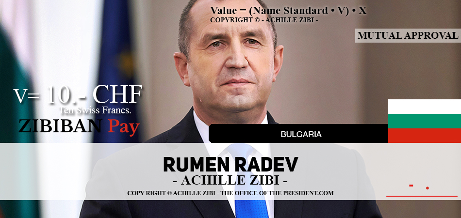 ACHILLE ZIBI - THE OFFICE OF THE PRESIDENT - RUMEN RADEV