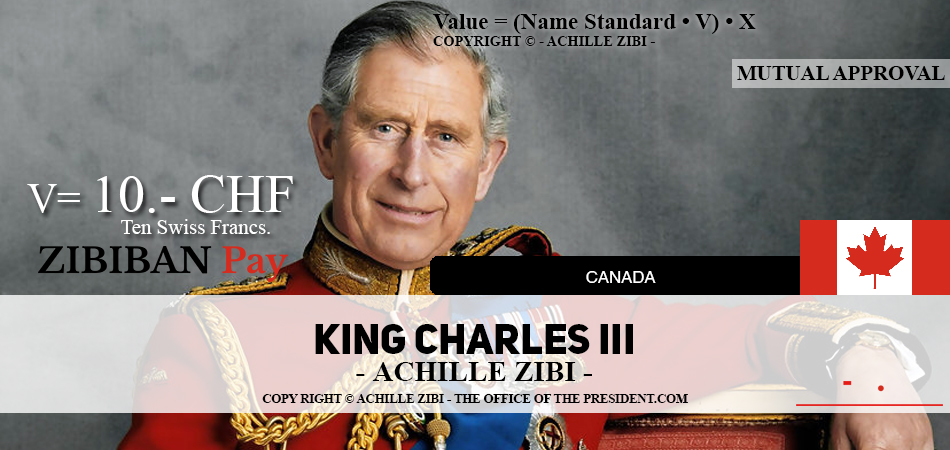 ACHILLE ZIBI - THE OFFICE OF THE PRESIDENT - KING CHARLES III