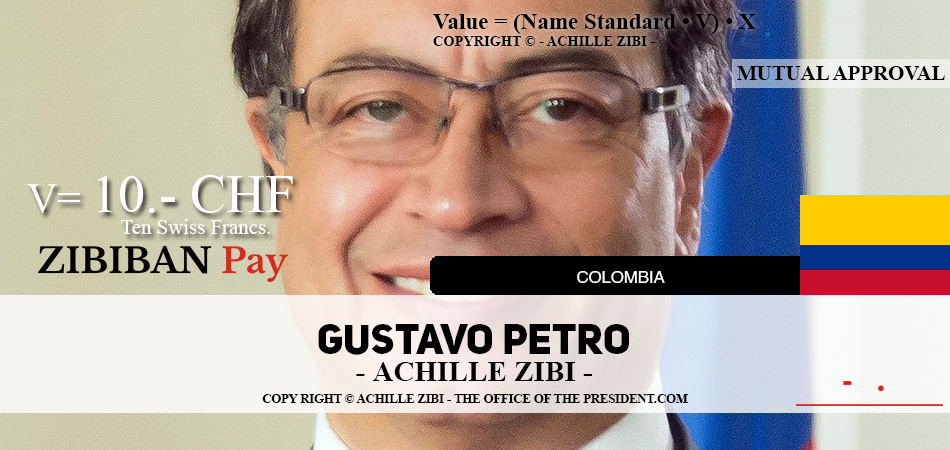 ACHILLE ZIBI - THE OFFICE OF THE PRESIDENT - GUSTAVO PETRO