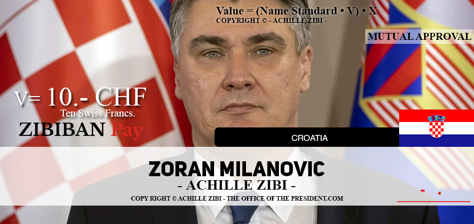 ACHILLE ZIBI - THE OFFICE OF THE PRESIDENT - ZORAN MILANOVIĆ