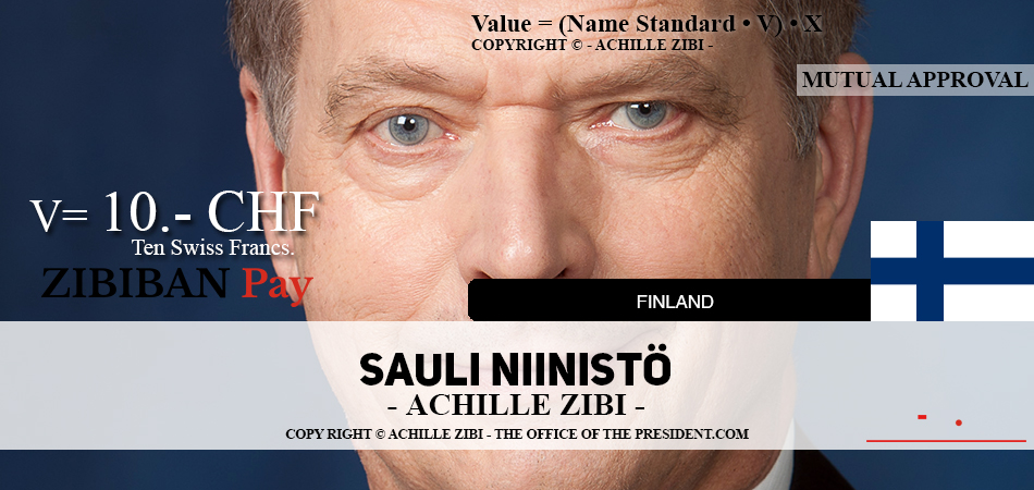 ACHILLE ZIBI - THE OFFICE OF THE PRESIDENT - SAULI NIINISTO