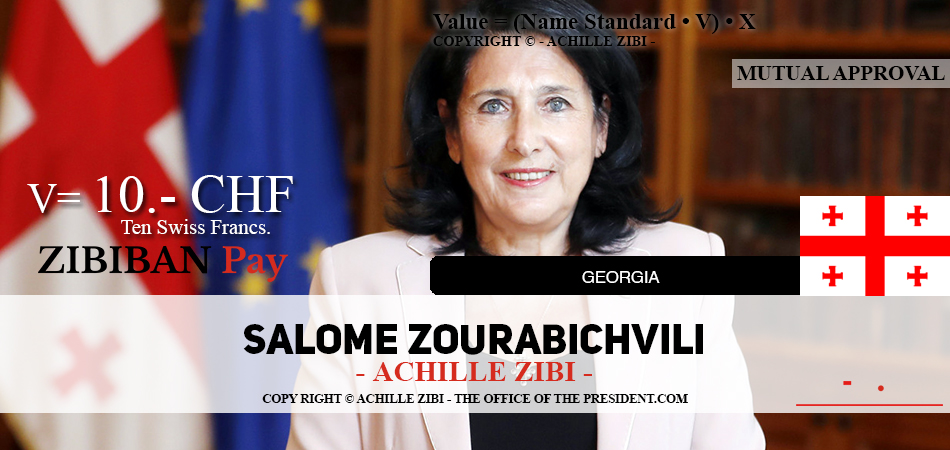 ACHILLE ZIBI - THE OFFICE OF THE PRESIDENT - SALOME ZOURABICHVILI