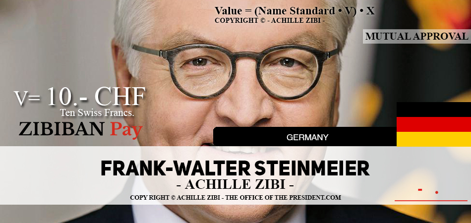 ACHILLE ZIBI - THE OFFICE OF THE PRESIDENT - FRANK-WALTER STEINMEIER