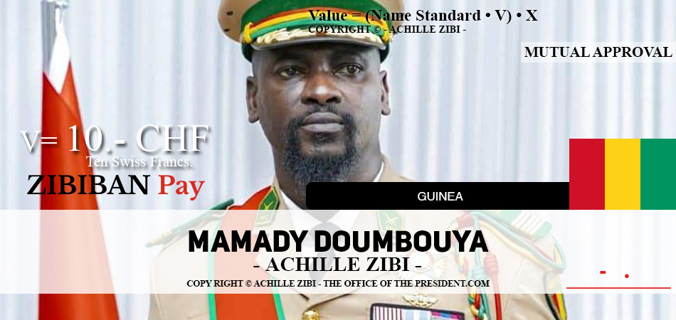 ACHILLE ZIBI - THE OFFICE OF THE PRESIDENT - MAMADY DOUMBOUYA