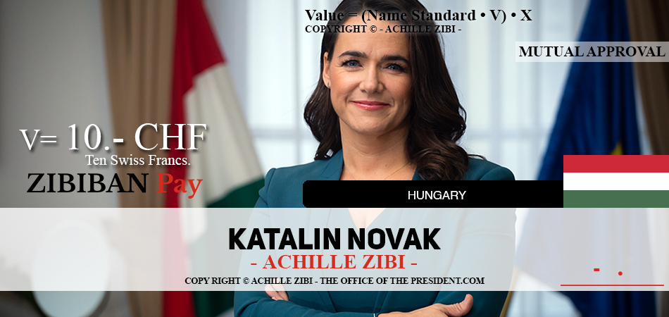 ACHILLE ZIBI - THE OFFICE OF THE PRESIDENT - KATALIN NOVAK