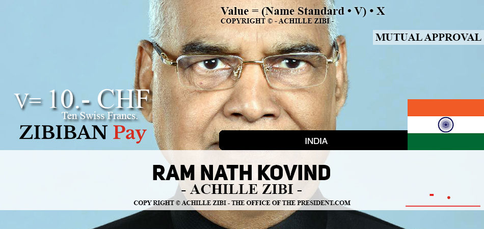 ACHILLE ZIBI - THE OFFICE OF THE PRESIDENT - RAM NATH KOVIND