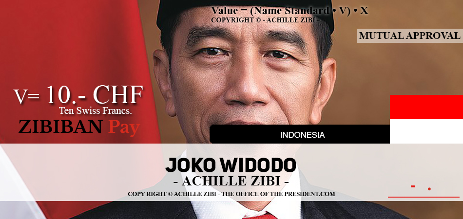 ACHILLE ZIBI - THE OFFICE OF THE PRESIDENT - JOKO WIDODO