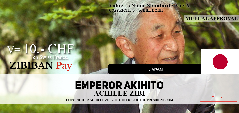 ACHILLE ZIBI - THE OFFICE OF THE PRESIDENT - EMPEROR AKIHITO