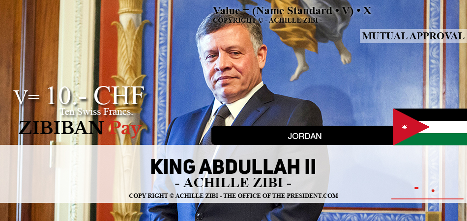 ACHILLE ZIBI - THE OFFICE OF THE PRESIDENT - KING ABDULLAH II