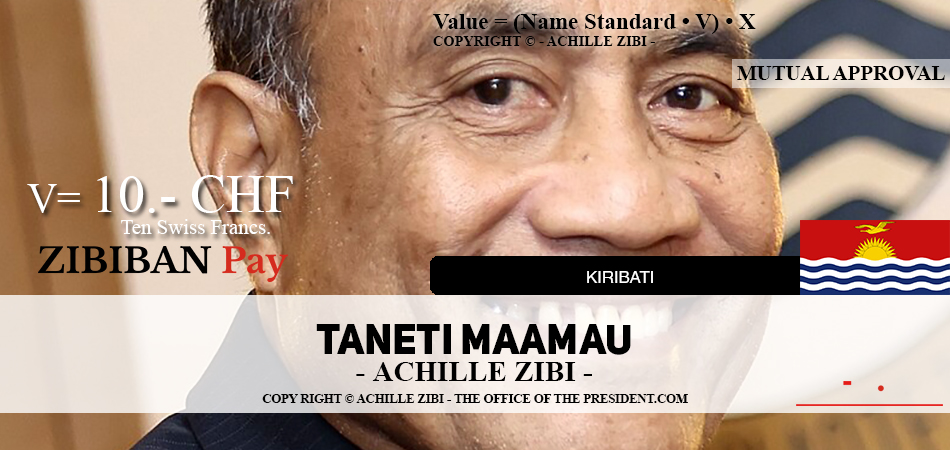 ACHILLE ZIBI - THE OFFICE OF THE PRESIDENT - TANETI MAAMAU