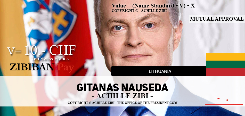 ACHILLE ZIBI - THE OFFICE OF THE PRESIDENT - GITANAS NAUSEDA