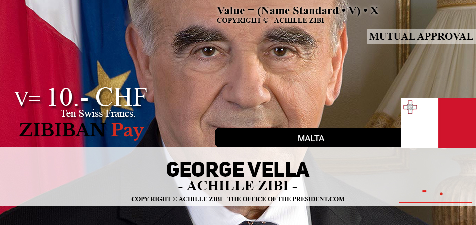 ACHILLE ZIBI - THE OFFICE OF THE PRESIDENT - GEORGE VELLA