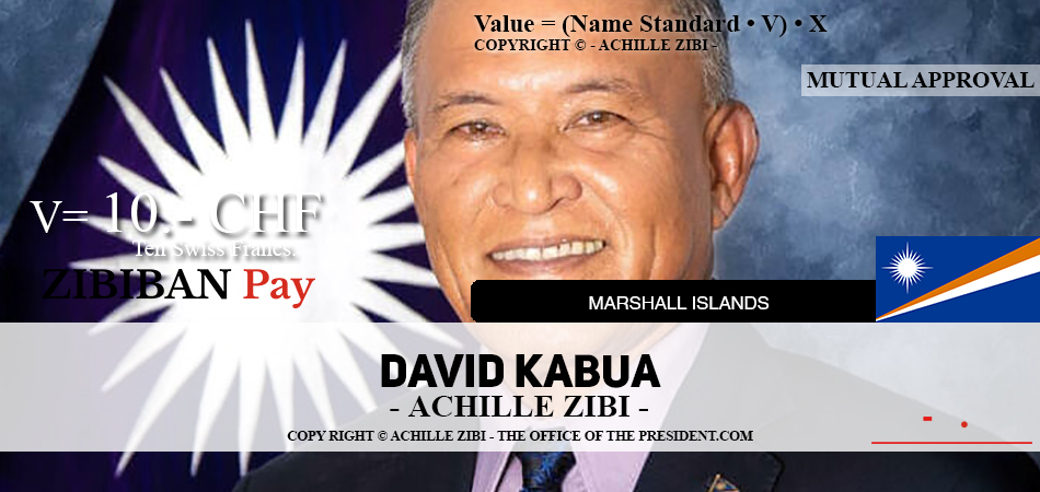 ACHILLE ZIBI - THE OFFICE OF THE PRESIDENT - DAVID KABUA