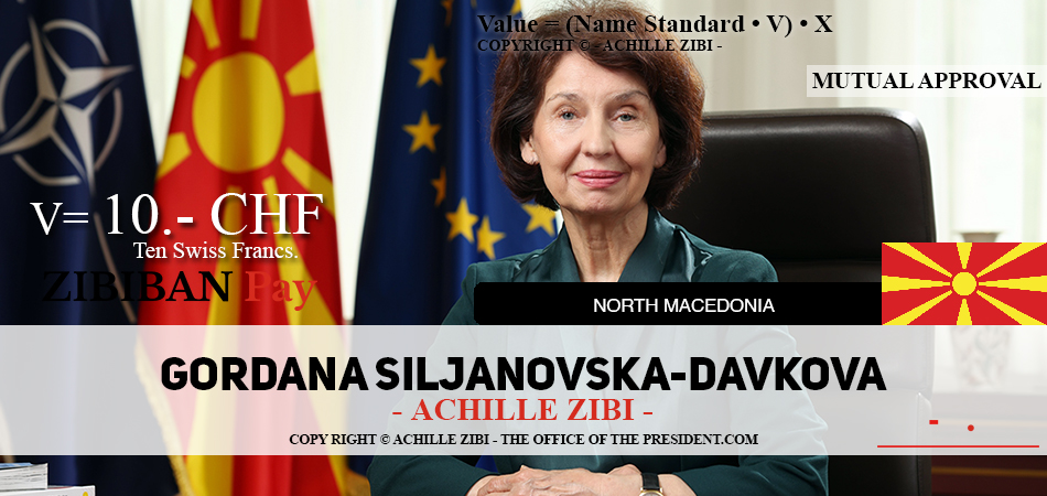 ACHILLE ZIBI - THE OFFICE OF THE PRESIDENT - GORDANA SILJANOVSKA-DAVKOVA