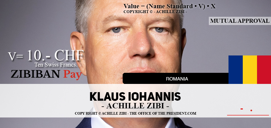 ACHILLE ZIBI - THE OFFICE OF THE PRESIDENT - KLAUS IOHANNIS