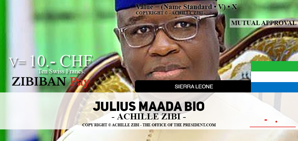 ACHILLE ZIBI - THE OFFICE OF THE PRESIDENT - JULIUS MAADA BIO