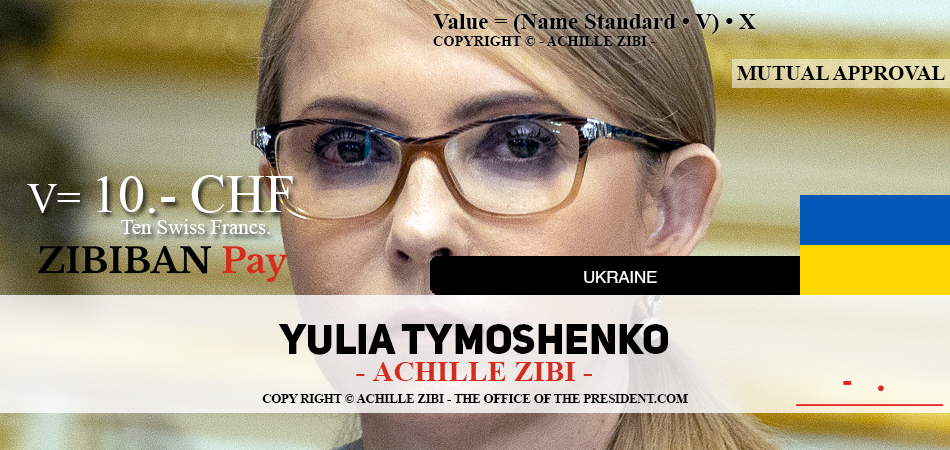 ACHILLE ZIBI - THE OFFICE OF THE PRESIDENT - YULIA TYMOSHENKO